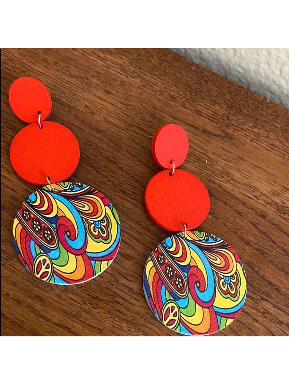 Colorful Bohemian Hippie Post Earrings